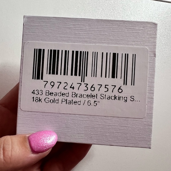 Mint & Lily 18k gold plated 3 beaded bracelets - Picture 3 of 4